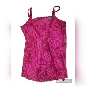 New York & Company hot pink double lined tank